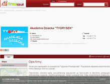 Tablet Screenshot of akademiadziecka.firmacja.pl