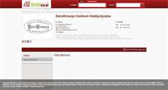 Desktop Screenshot of decokreacje.firmacja.pl