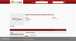 Desktop Screenshot of agsol.firmacja.pl